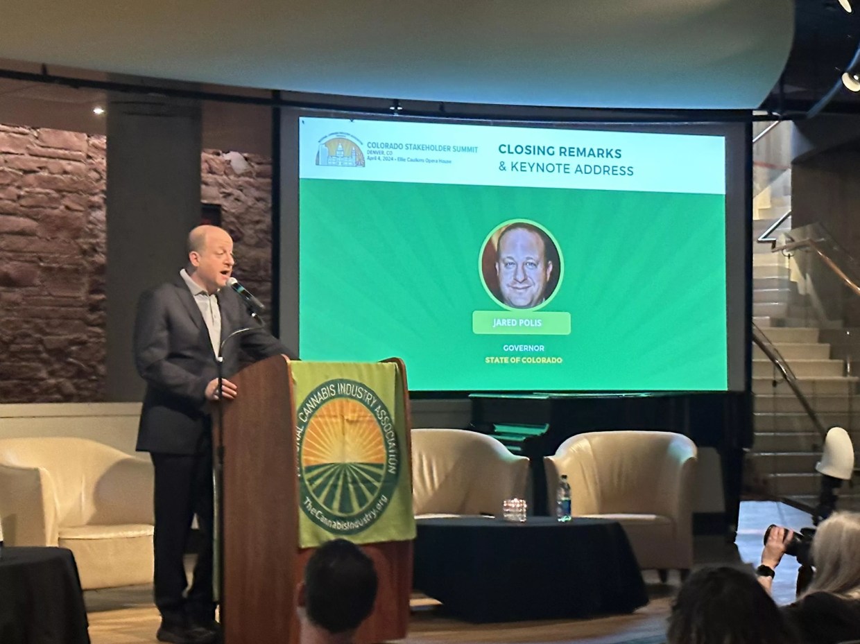 Colorado Governor Jared Polis speaks about marijuana