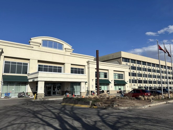 The former DoubleTree Hotel at 4040 Quebec Street