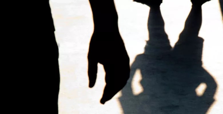 menacing shadow over kid