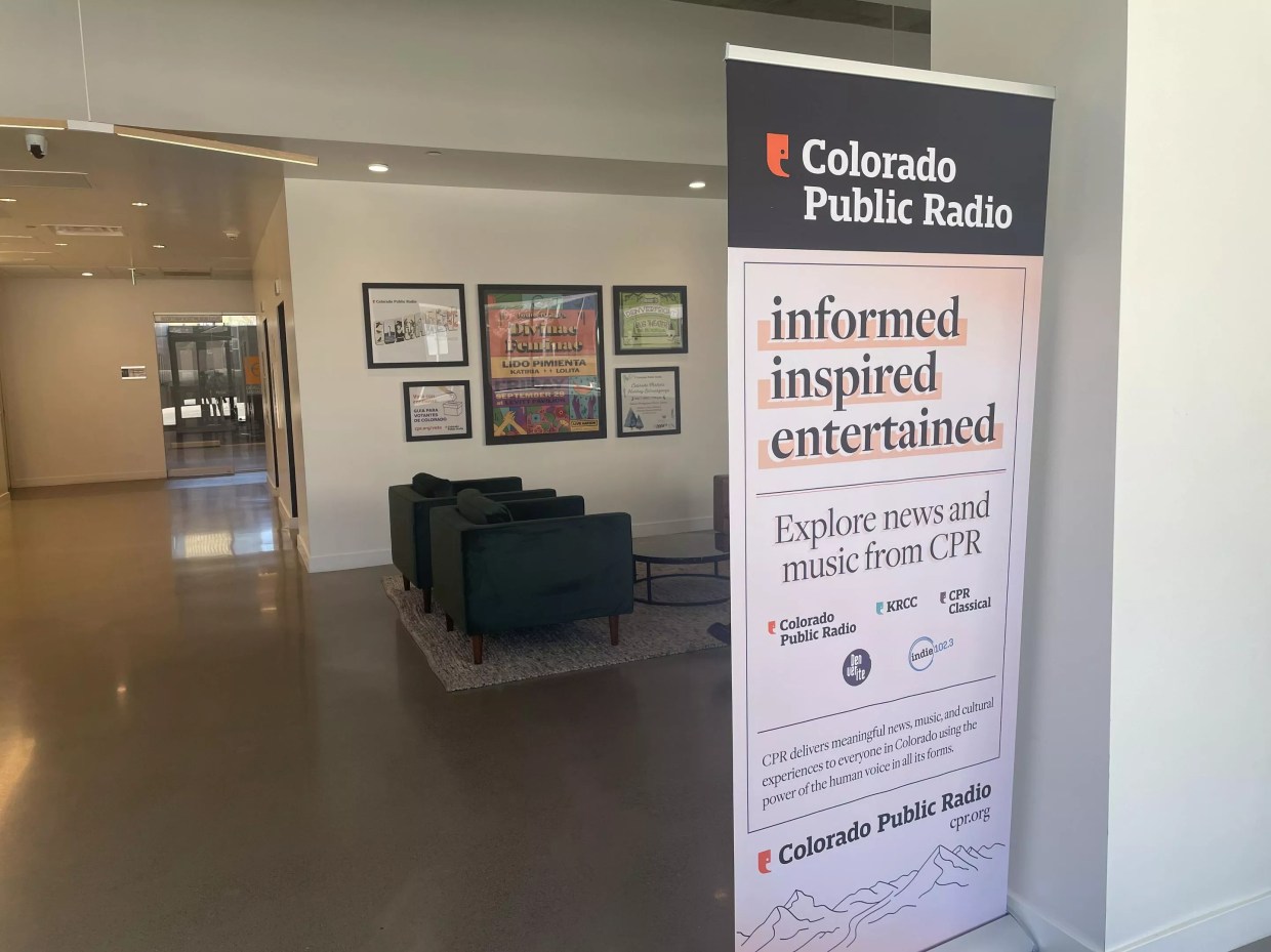 Inside Colorado Public Radio office