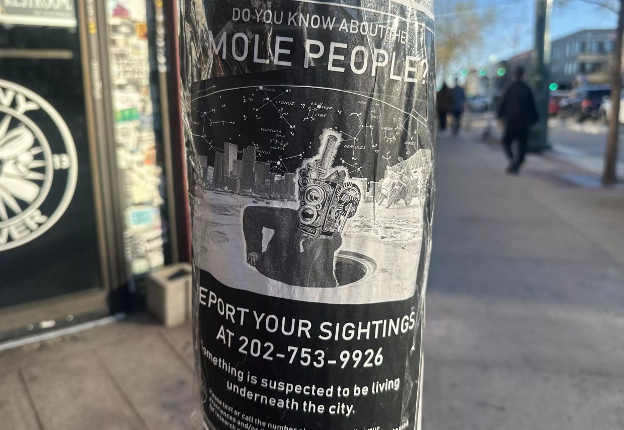 Mole people flyer in Denver