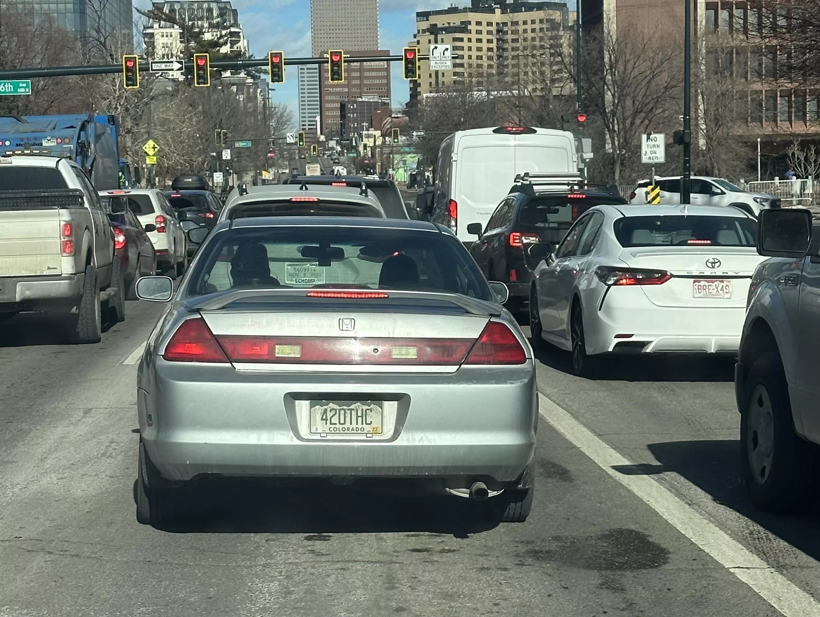 420 THC license plate in Colorado