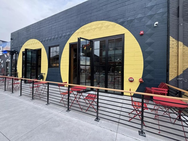 outside of a music venue