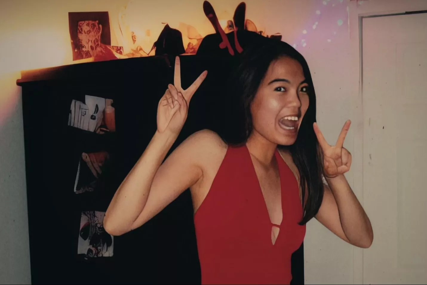 What Jennifer Did photo with girl wearing red dress