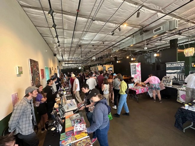 inside a comic book event