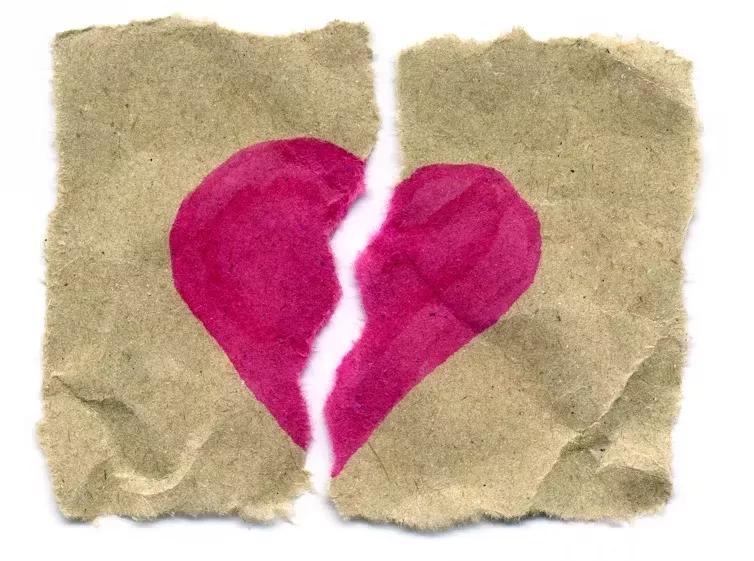 torn paper heart