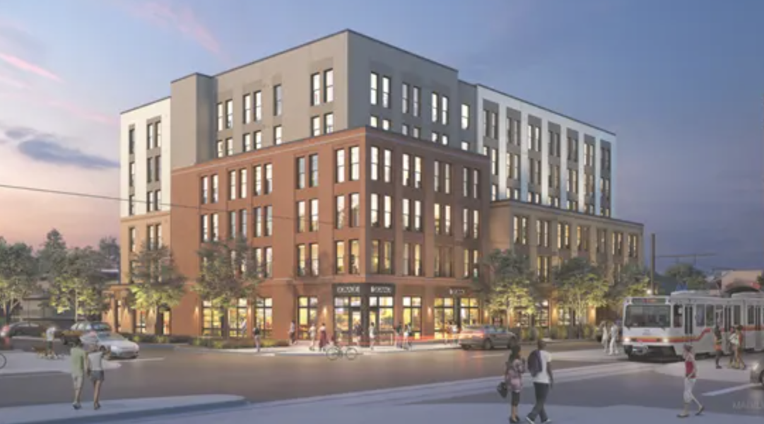 Renderings of affordable housing condos going in at 29th and Welton Streets in Denver.