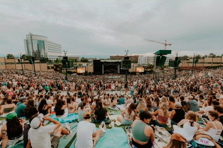 A sold-out show at Fiddler's Green Amphitheater outside Denver.