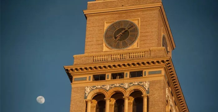 clocktower with moon