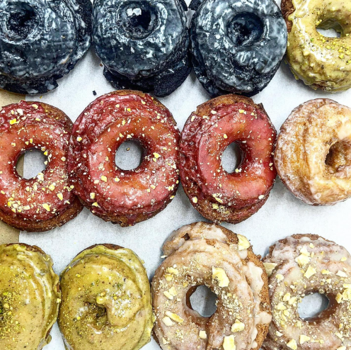 a variety of doughnuts