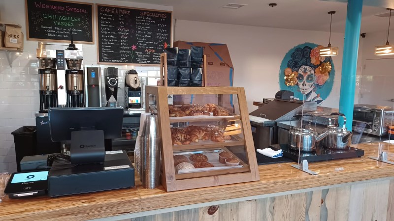 front counter of a cafe