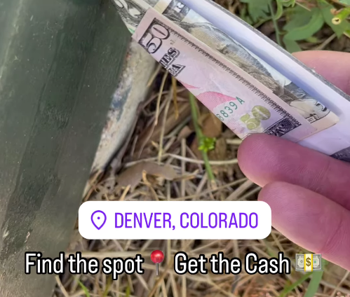 Man holds a $50 bill on Instagram