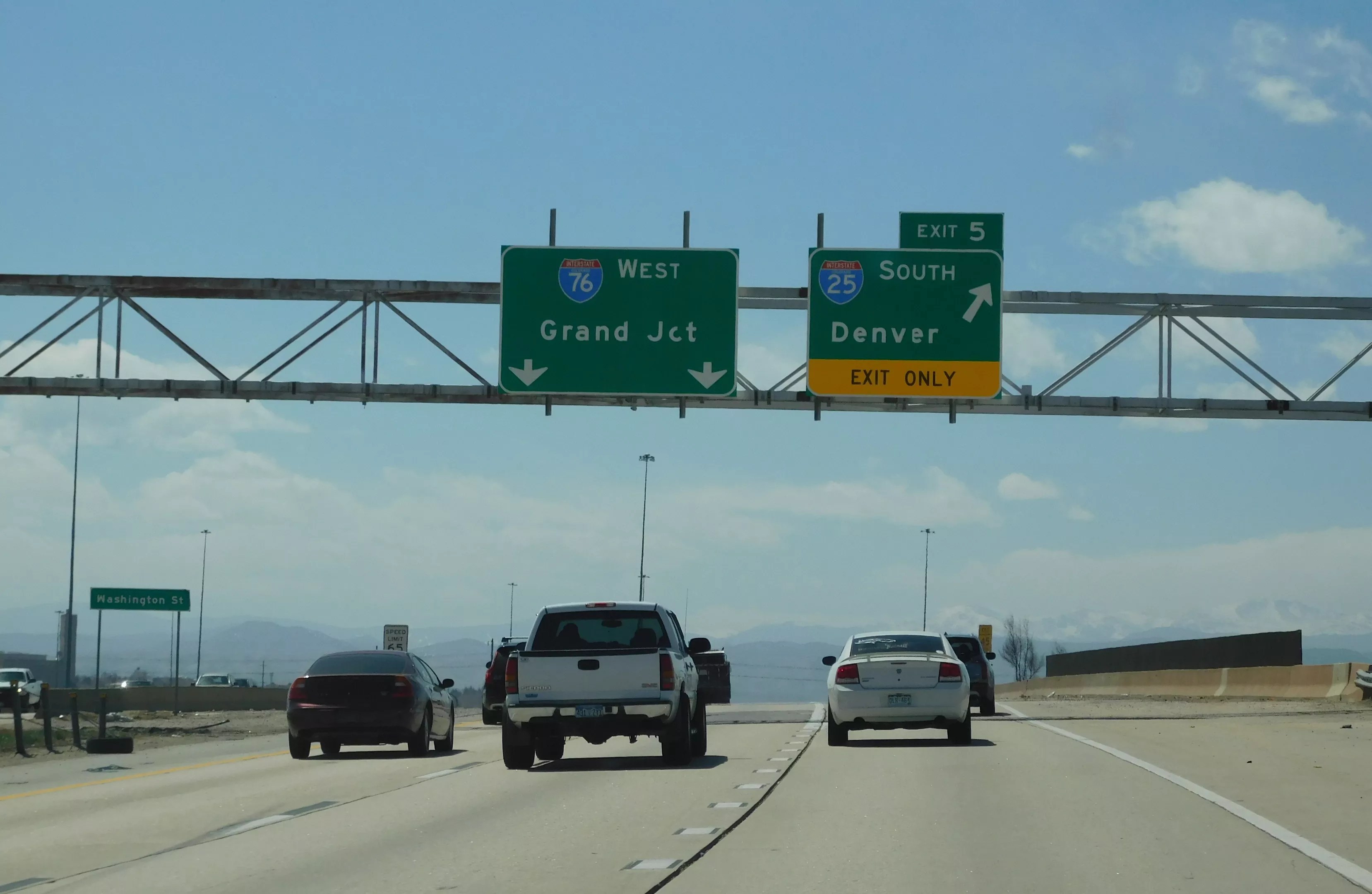 Traffic on Interstate 25 highway