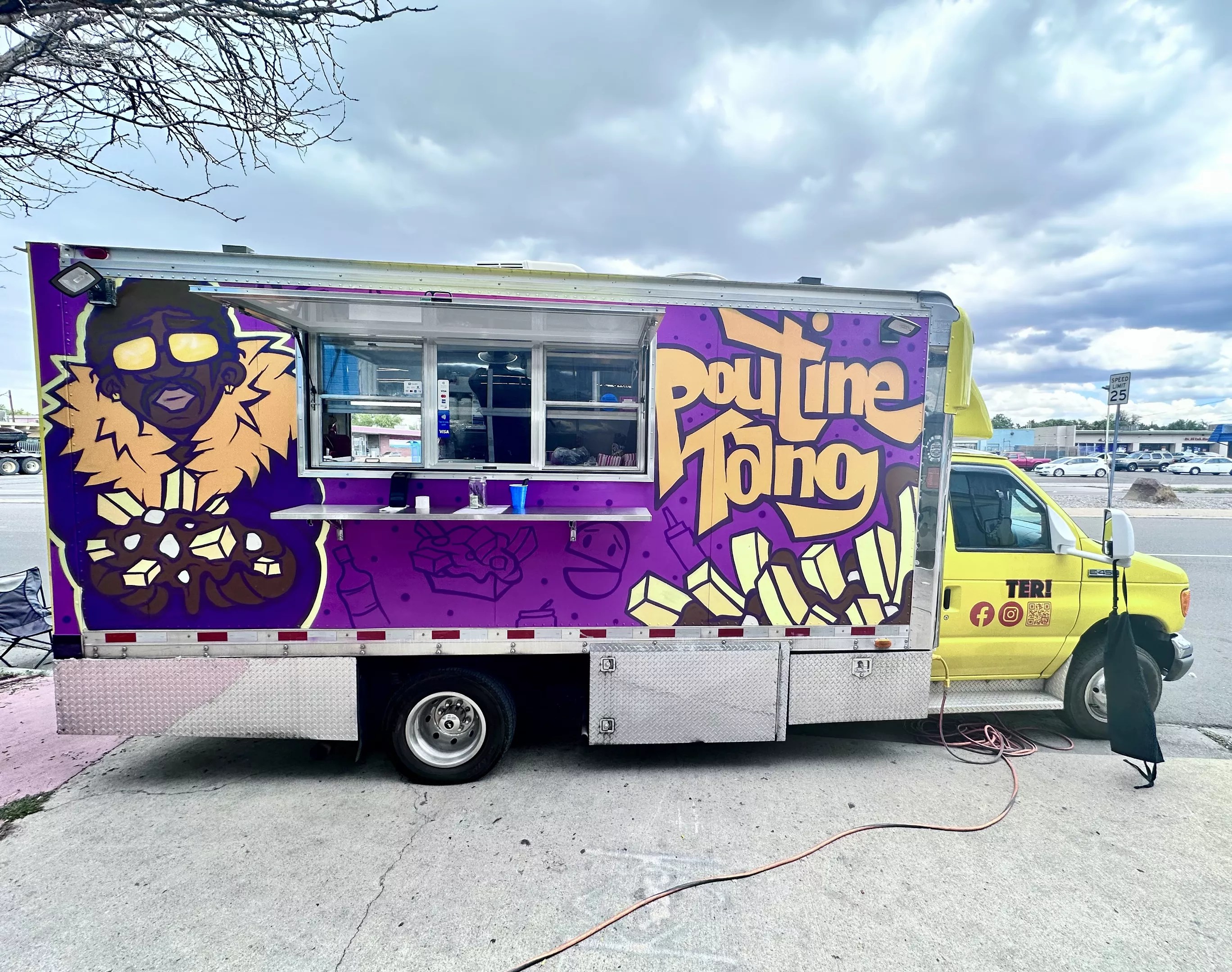 purple food truck