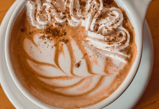 top of a latte