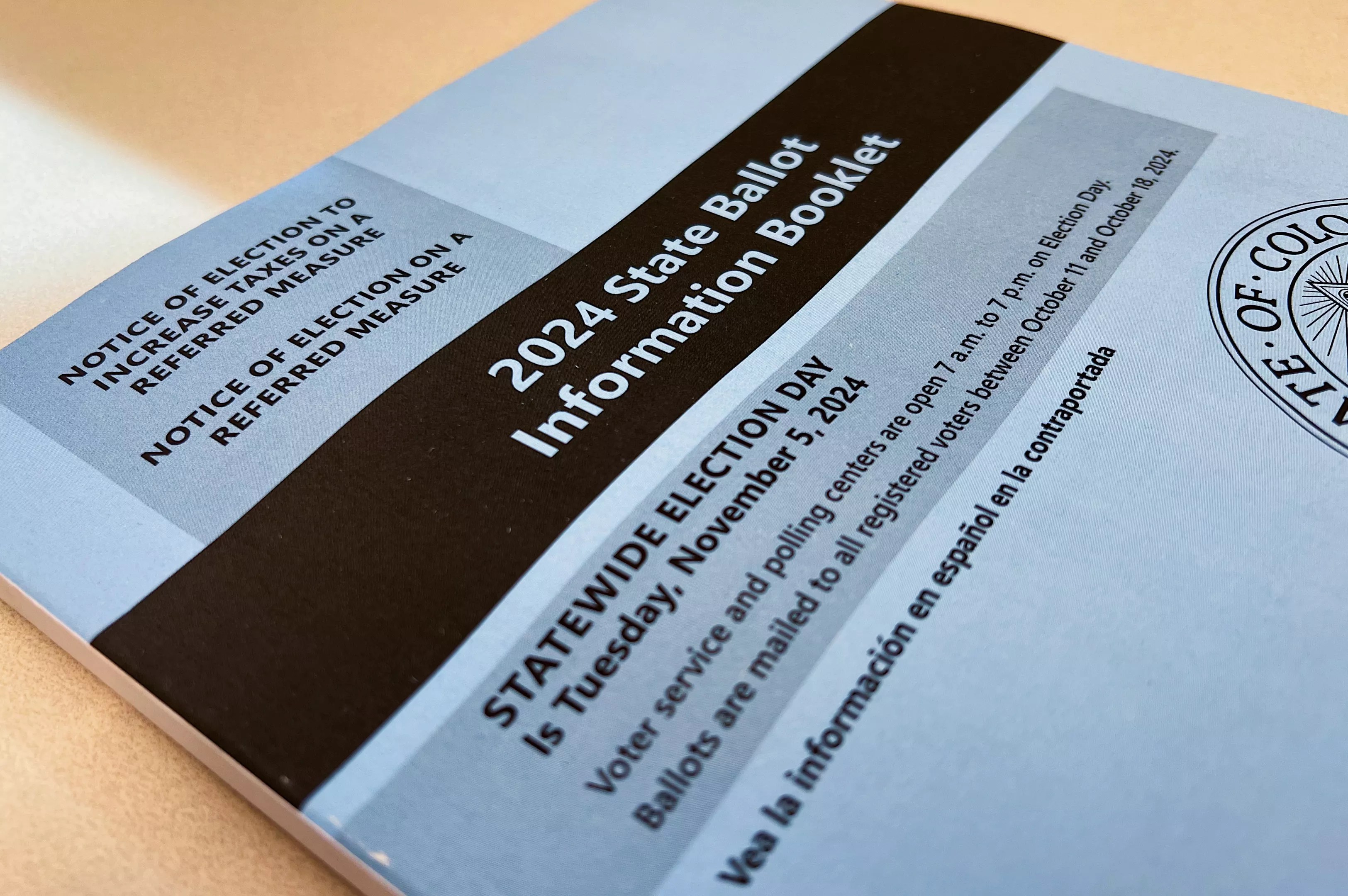 Colorado election blue book