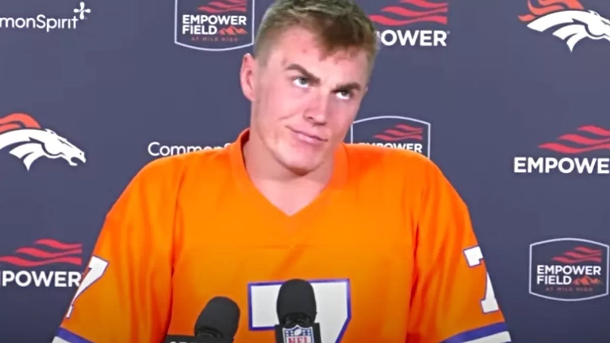 Bo Nix at press conference