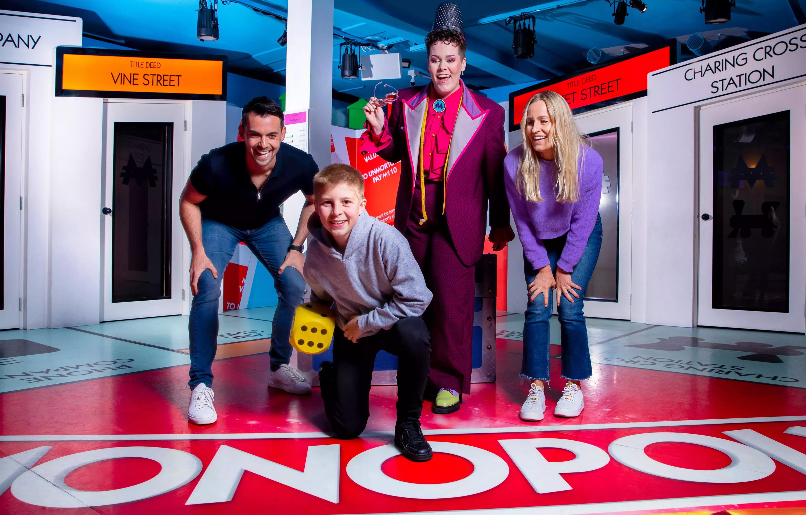 people on big monopoly board
