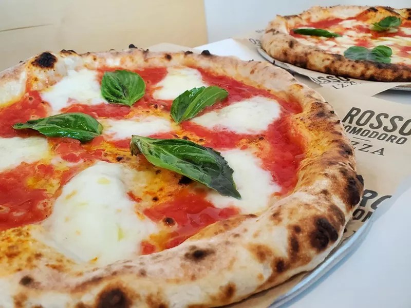 a margherita pizza
