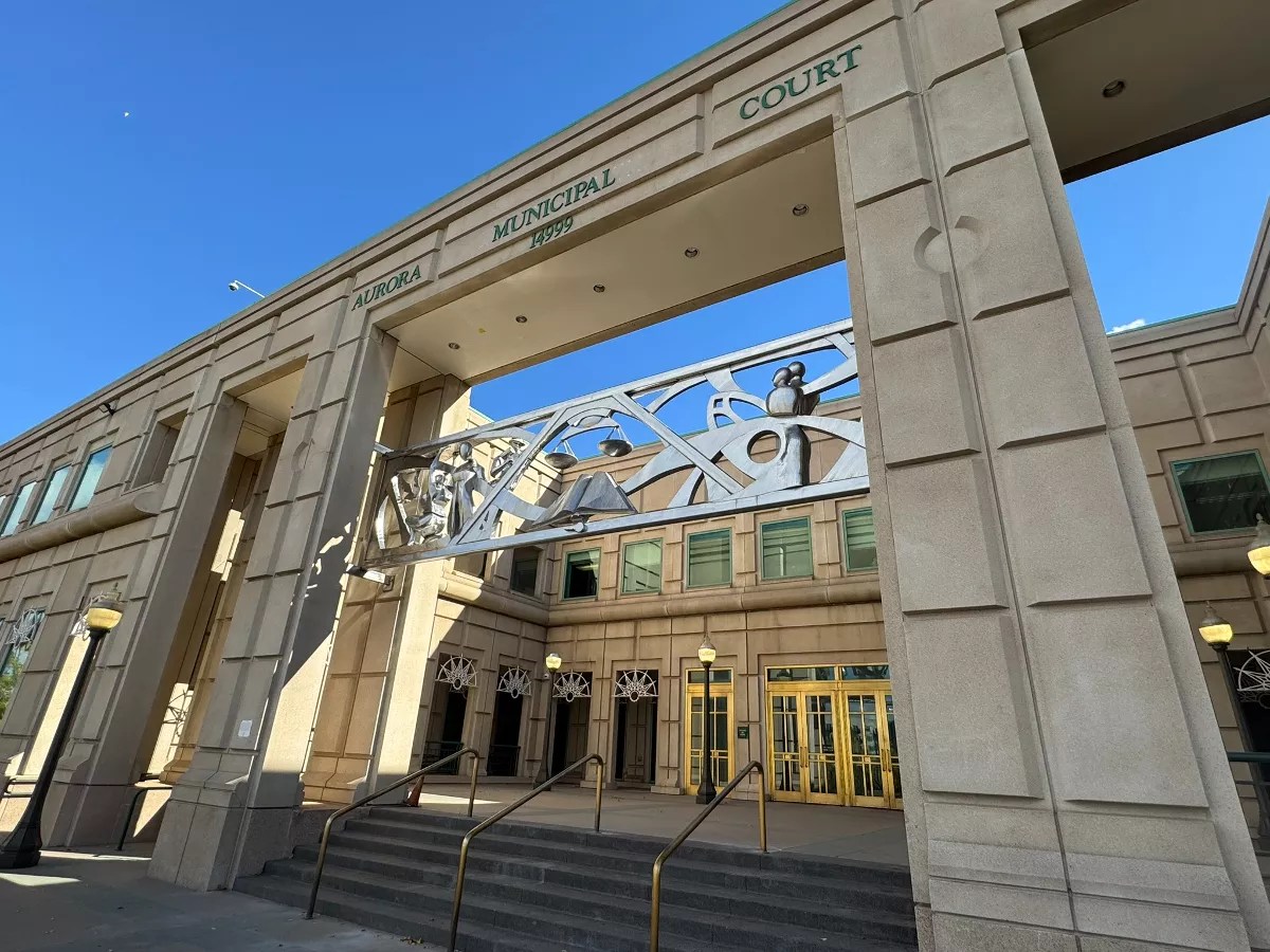 The front of the Aurora Municipal Court.