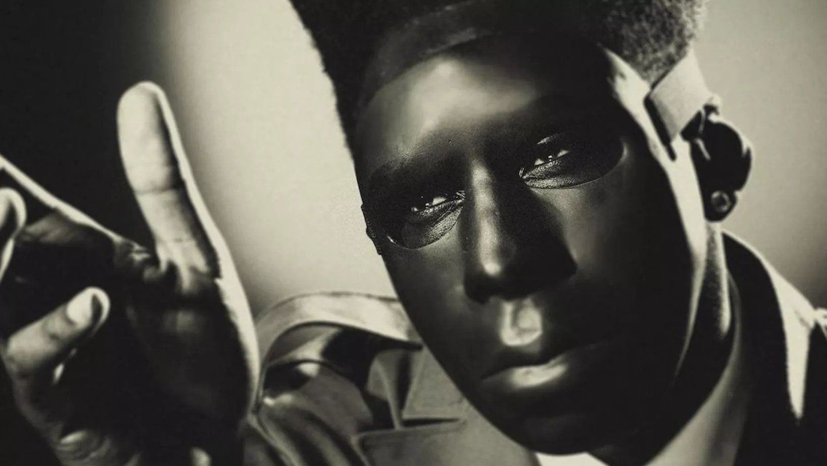 photo of tyler the creator in a mask