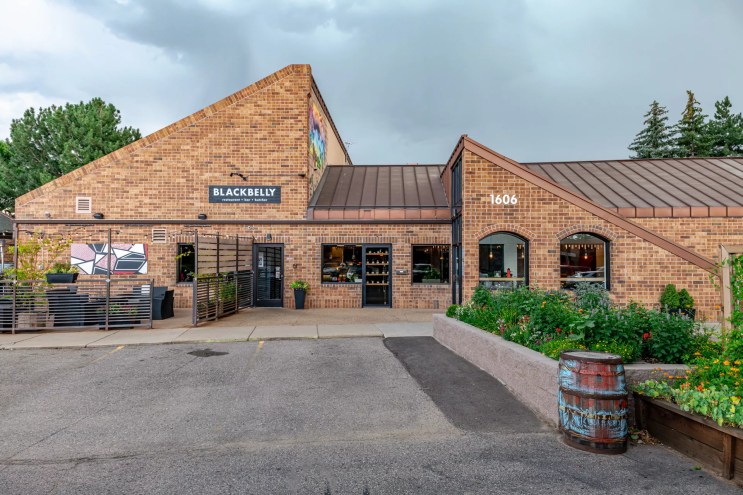 exterior of a brick building