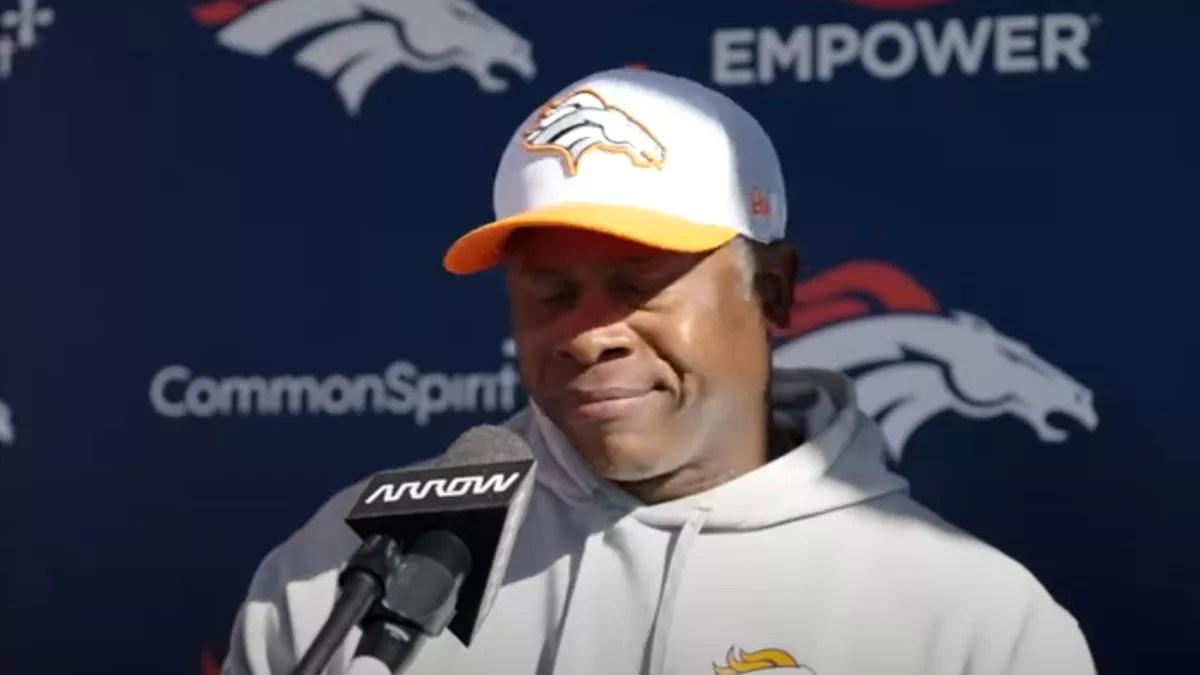 Vance Joseph during post-game press conference