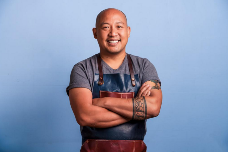 portrait of a man in an apron