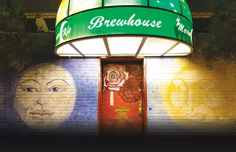 door of Mercury cafe