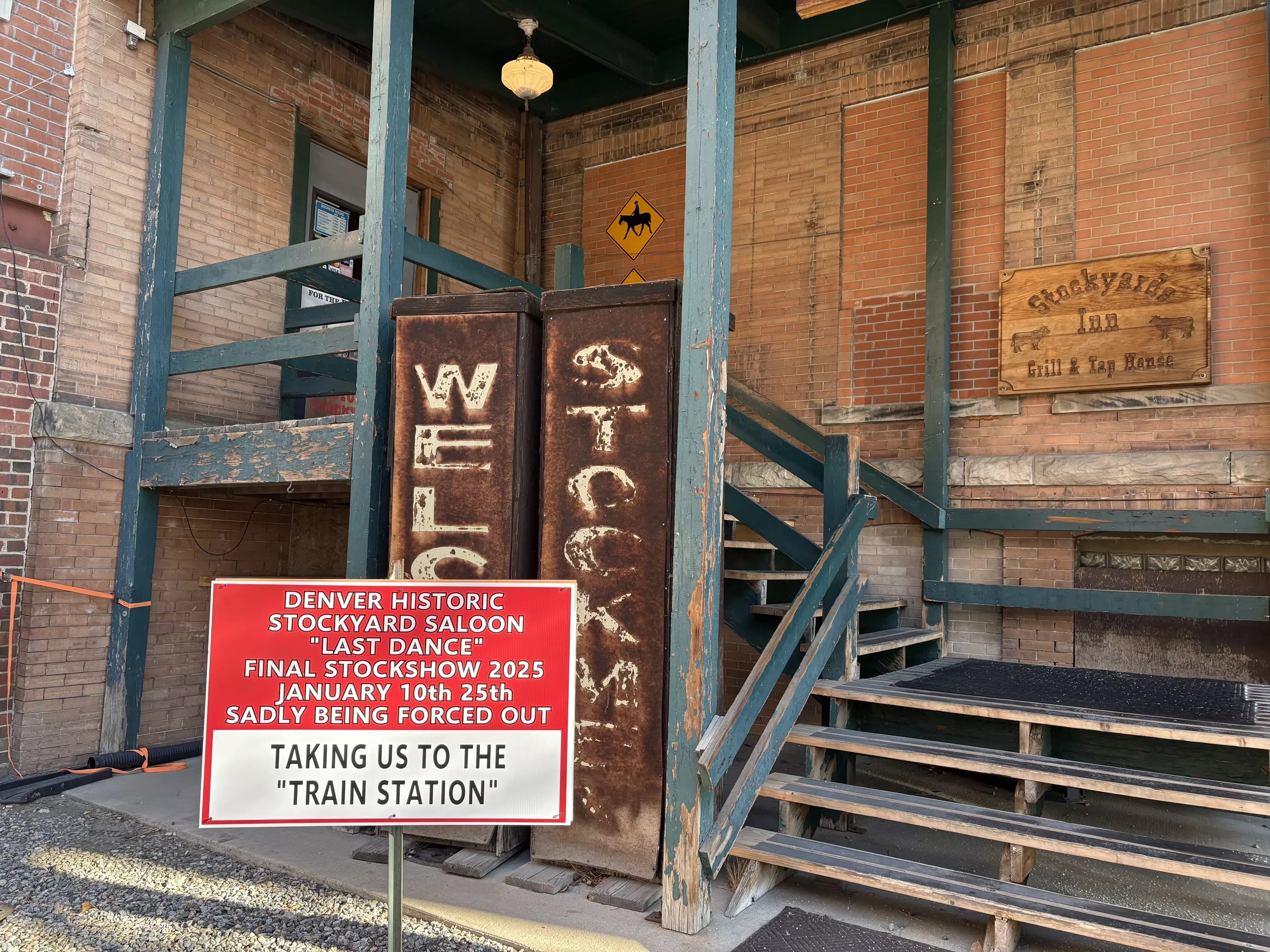 sign on old building