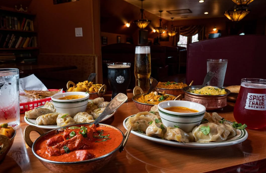 spread of Indian food