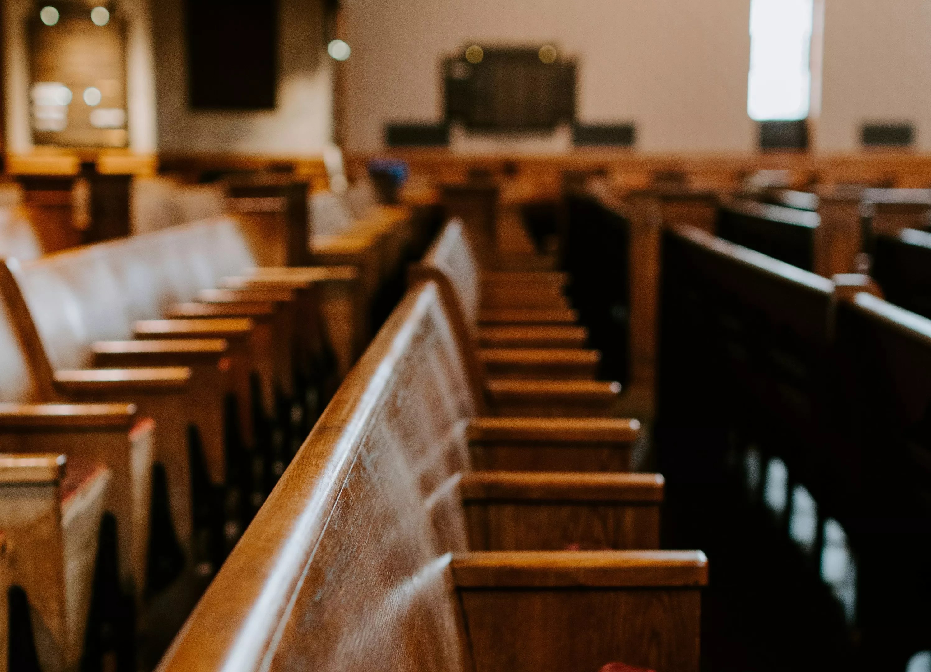 Row of seats in courthouse