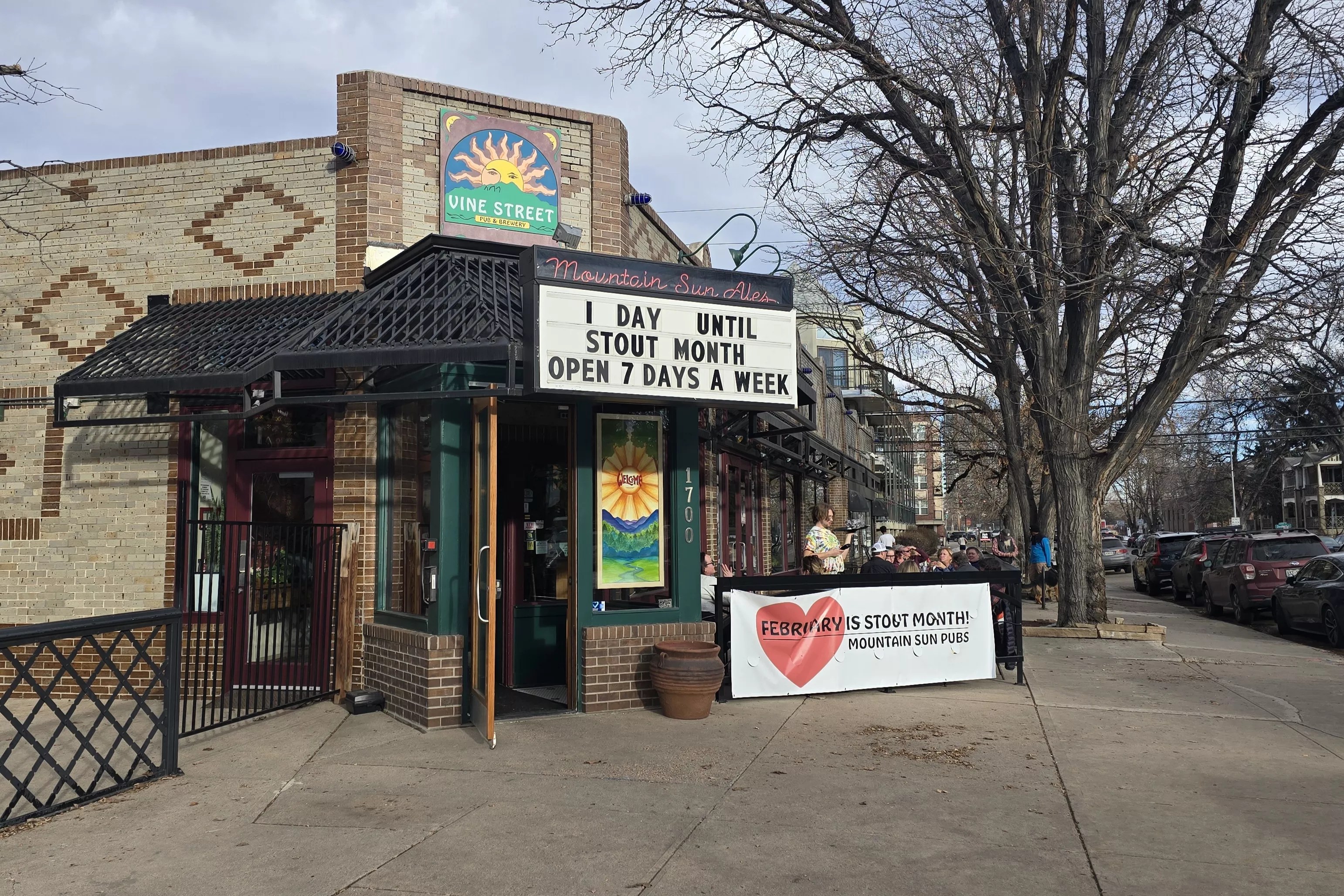 exterior of brick building