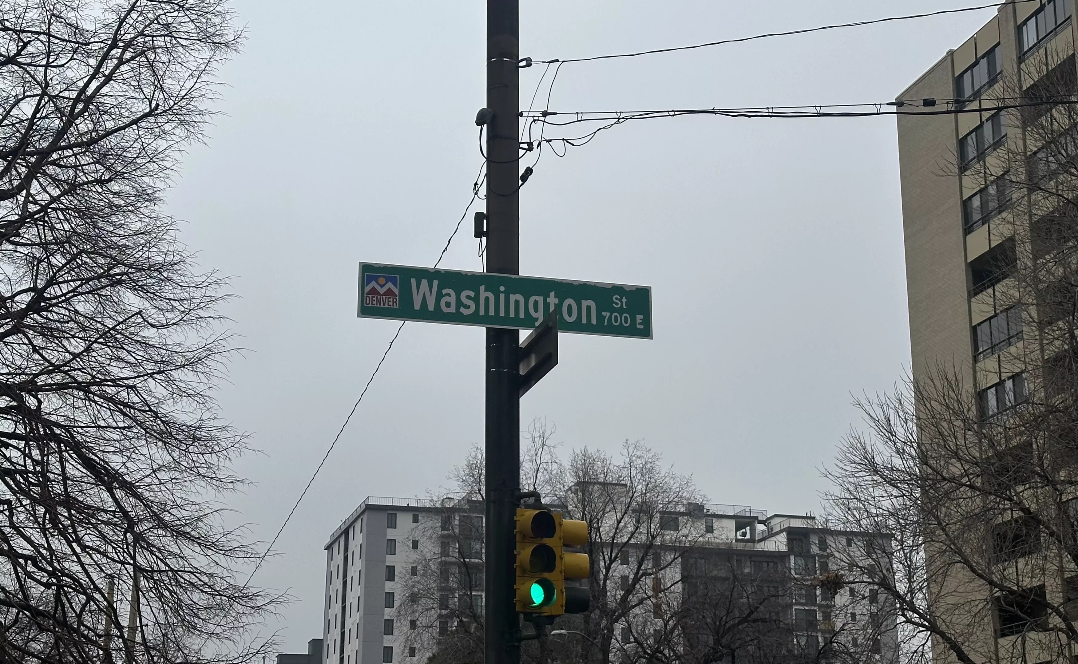 Washington street sign
