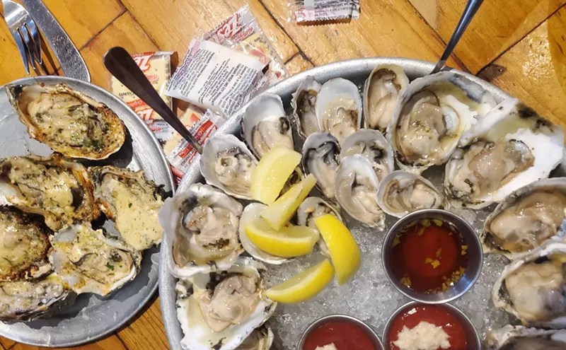 oysters on plate