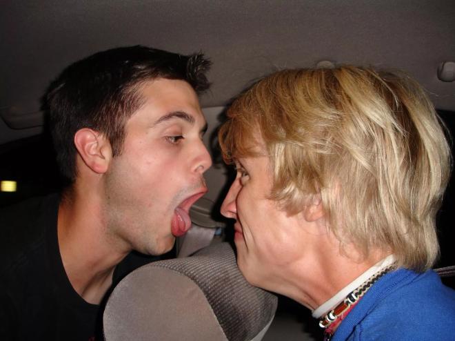 Man with bad breath