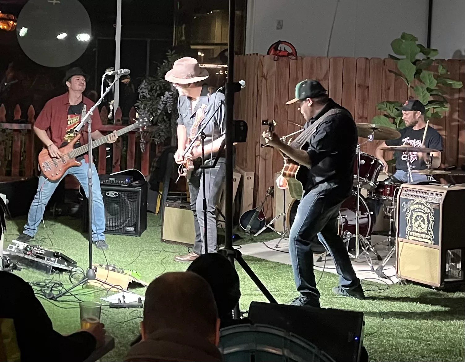 band performing on stage