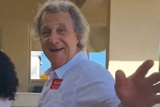 Boris Mannsfeld looking to the camera