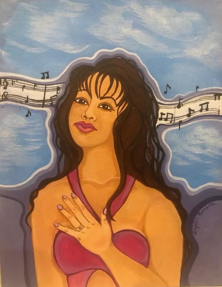 Painting of Selena Quintanilla.
