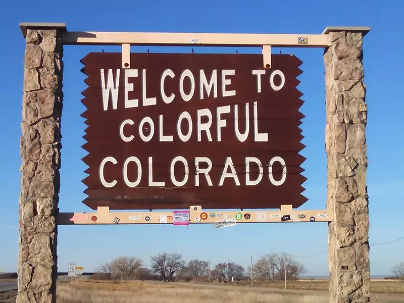 colorful colorado sign