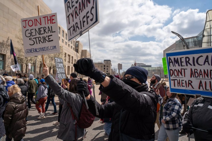 protesters in Denver