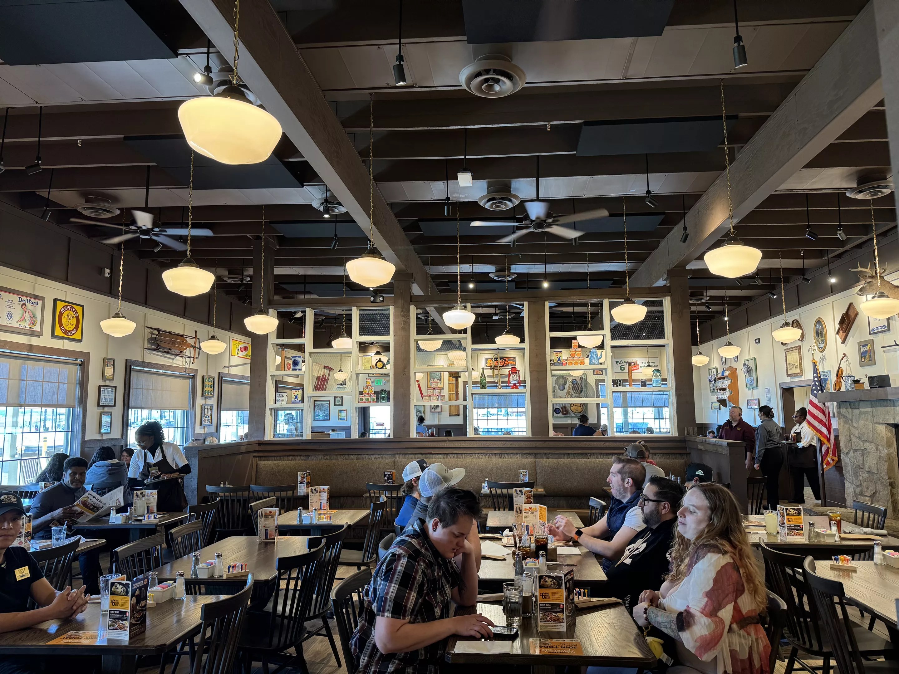 interior of a Cracker Barre;