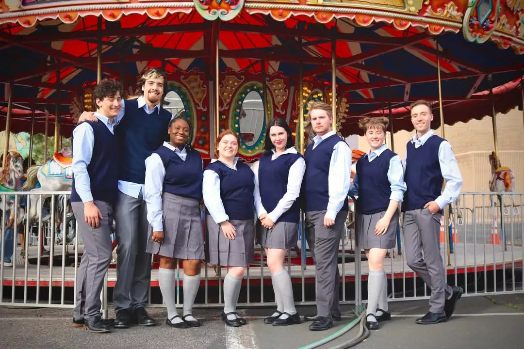 People in uniform standing in a line