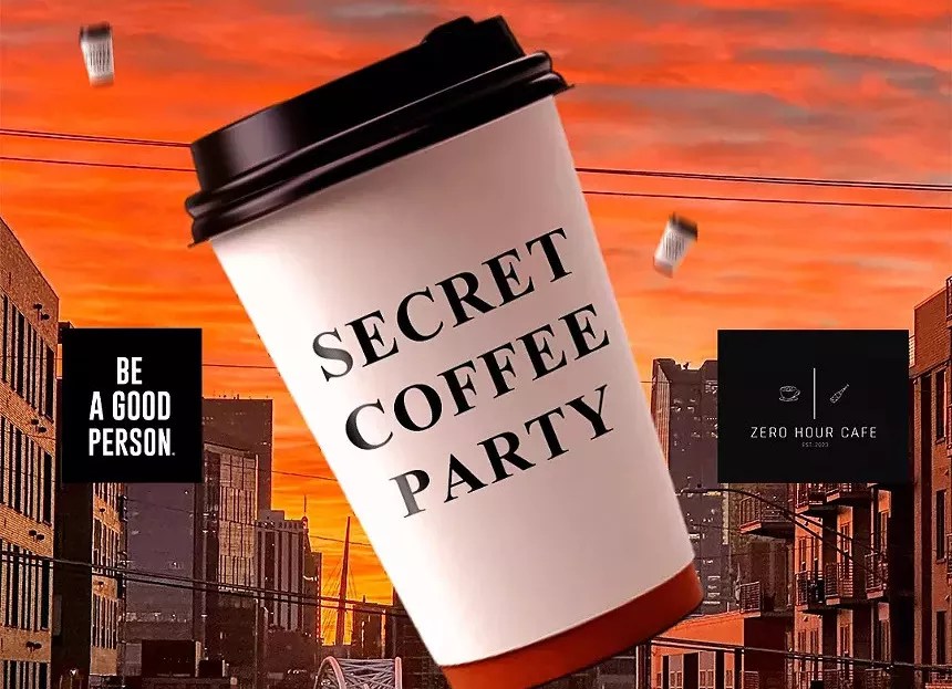 coffee cup over Denver