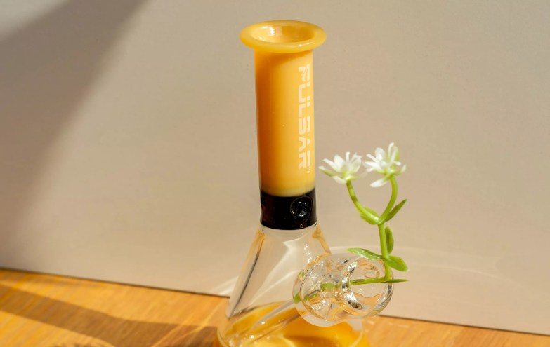 Bong as a flower vase