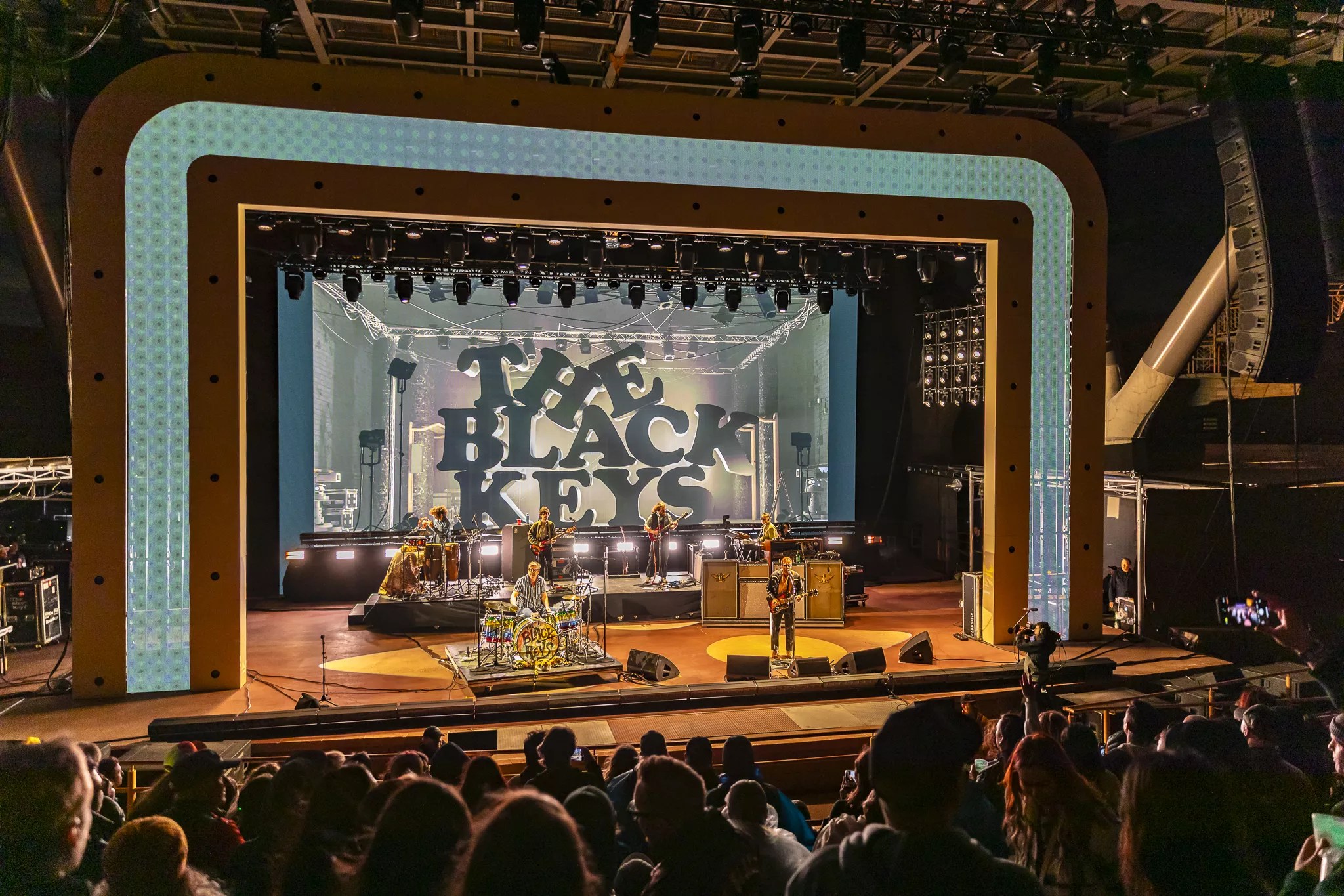 The Black Keys performing at Red Rocks.