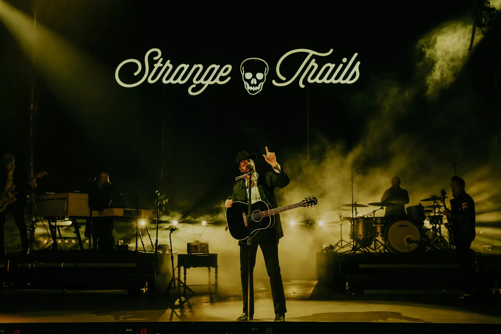 Lord Huron performing at Red Rocks on Wednesday, May 28, 2025.