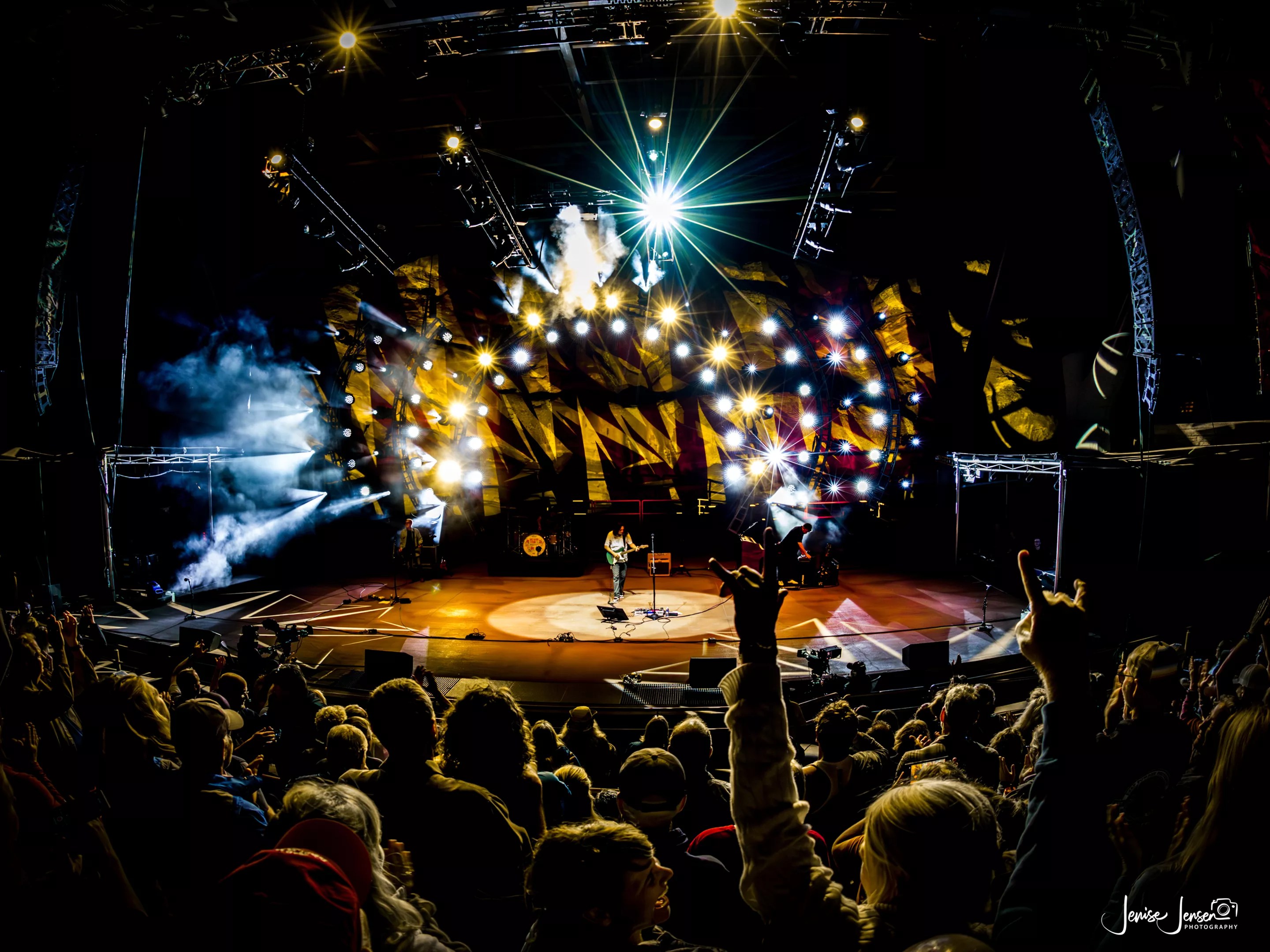 Big Head Todd and the Monsters performing at Red Rocks
