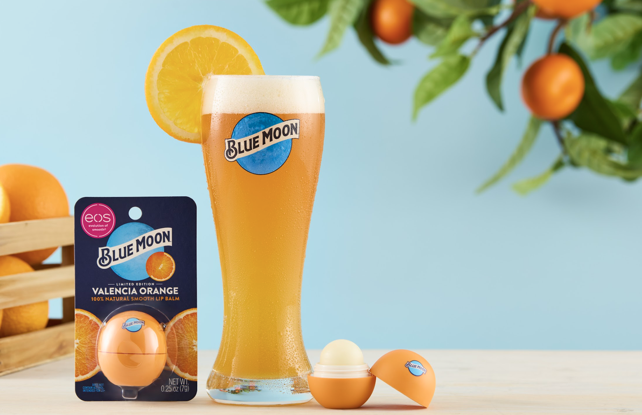 Oranges, beer and lip balm