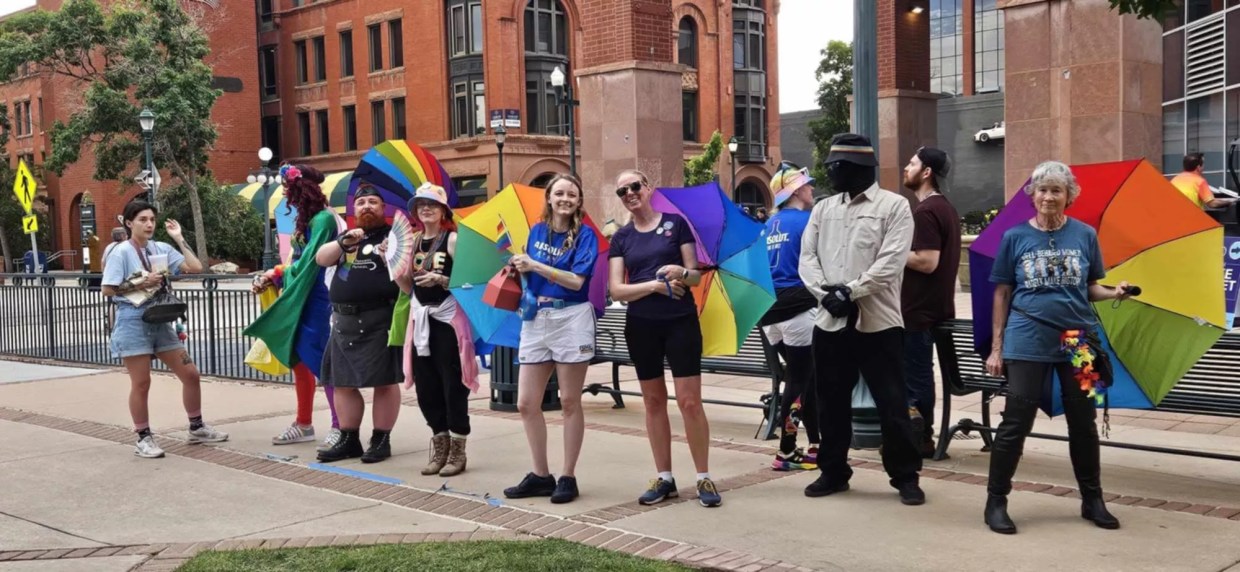 Parasol Patrol volunteers at Loveland Pride